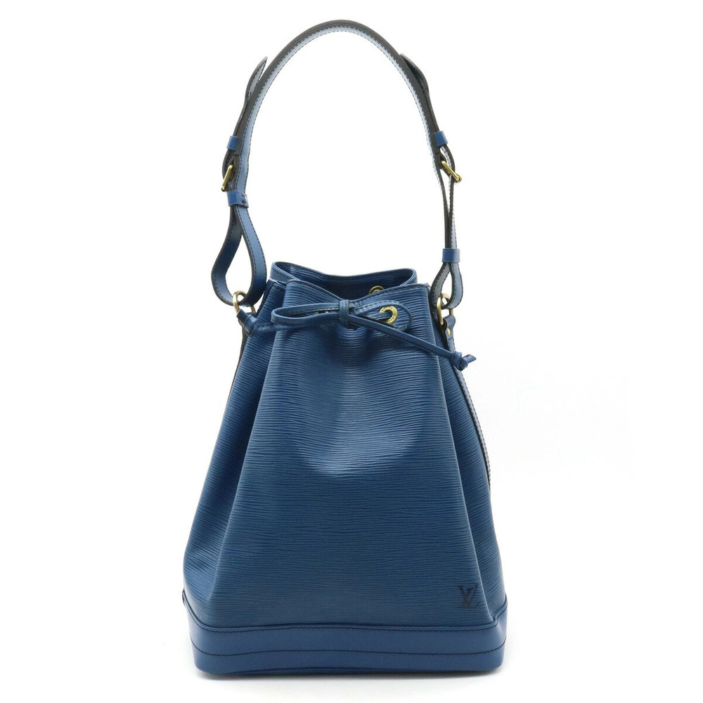 Louis Vuitton Epi Noe Drawstring Shoulder Bag Hobo Leather Toledo Blue
